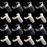 Honbay 200PCS Plastic Nail Color Display Rings Nail Art Color Chart Tools Ring Style False Nails Tips Manicure Art Practice Tool for Nail Art Color Display Tool (2 Color)